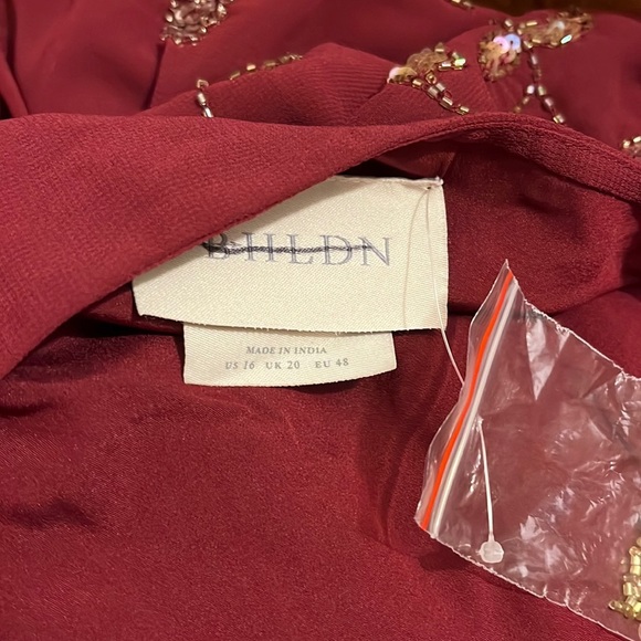 NWT Anthropologie BHLDN Red Plymouth Wrap Dress size 10, 14, 16 Mother of Bride - Picture 7 of 17